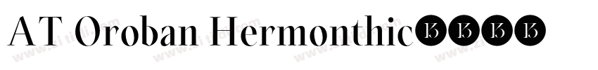 AT Oroban Hermonthic字体转换